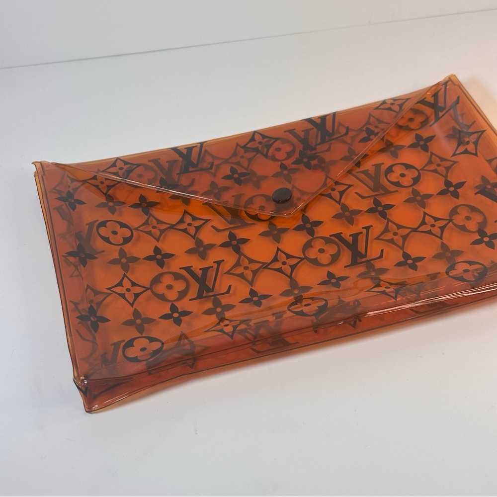 Louis Vuitton PVC Monogram Printed Envelope Pouch Orange - Picture 8 of 12